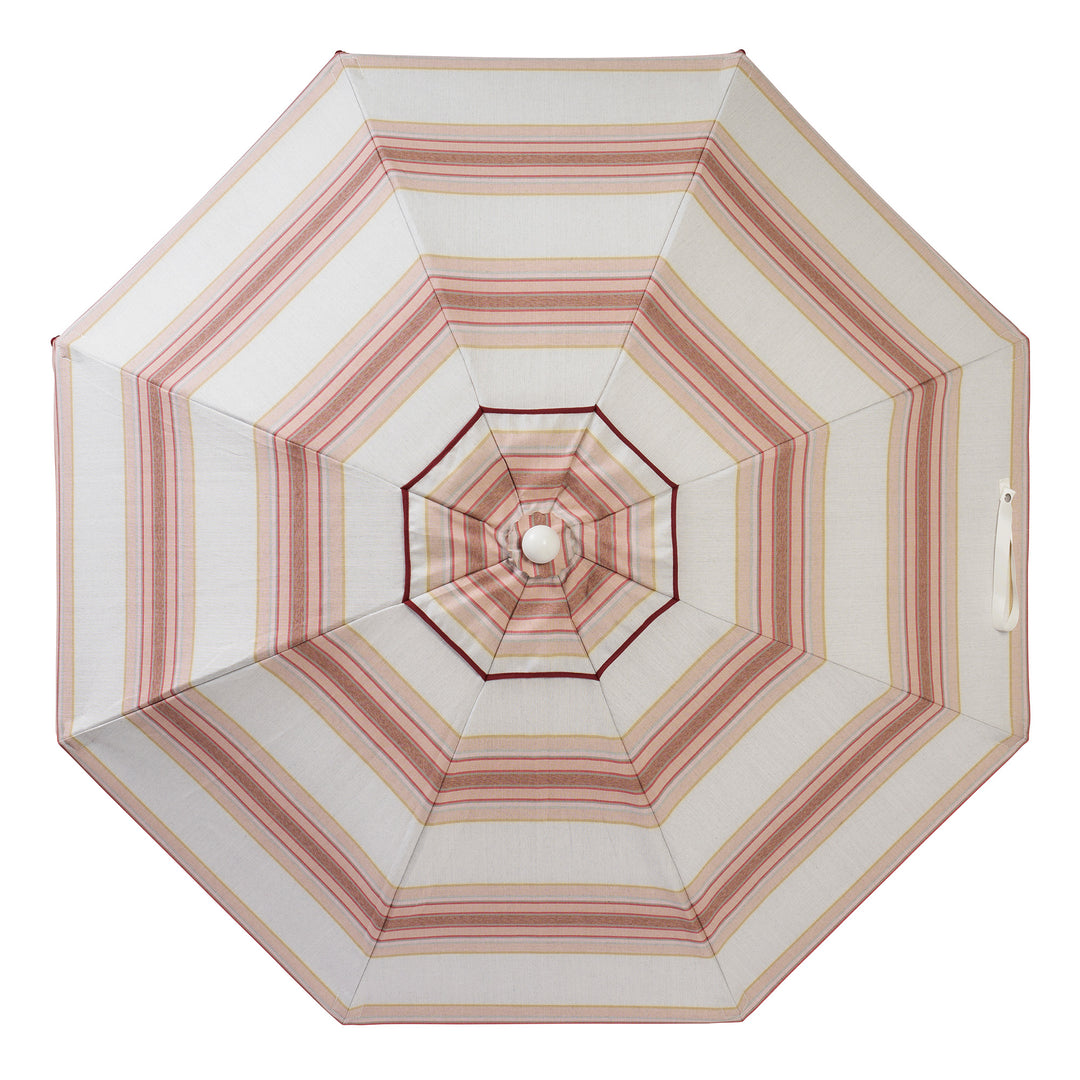Luxury Parasol - Tailored Stripe - Pink/Red