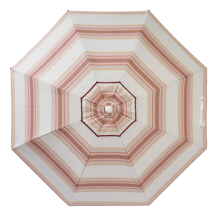 Luxury Parasol - Tailored Stripe - Pink/Red