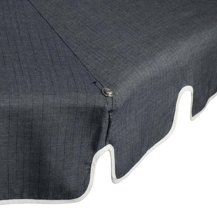 2.8m Caspar Keyhole Valance - Linen Marine