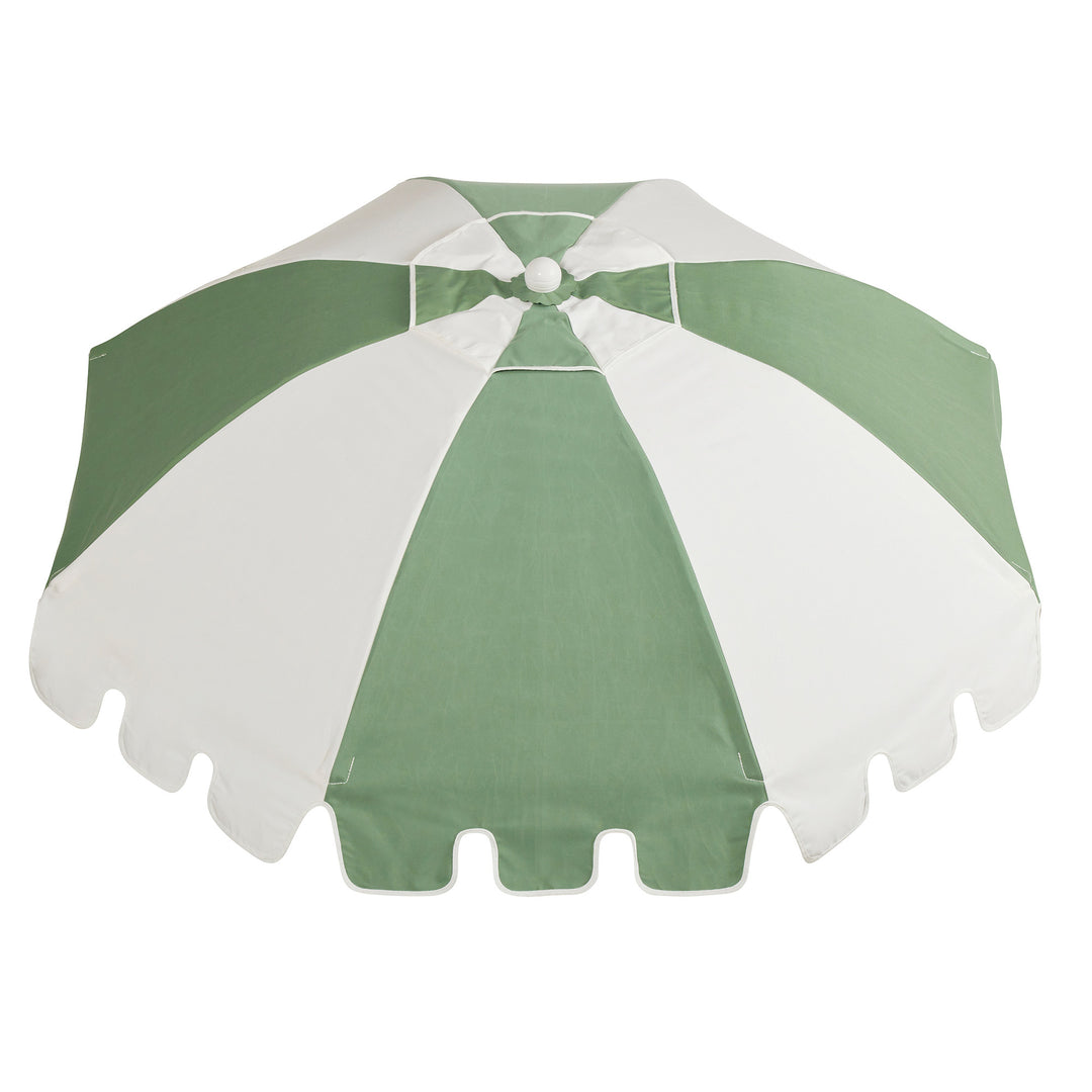 Luxury Parasol - Sage/White