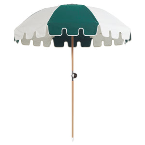 Luxury Parasol - Forest/White