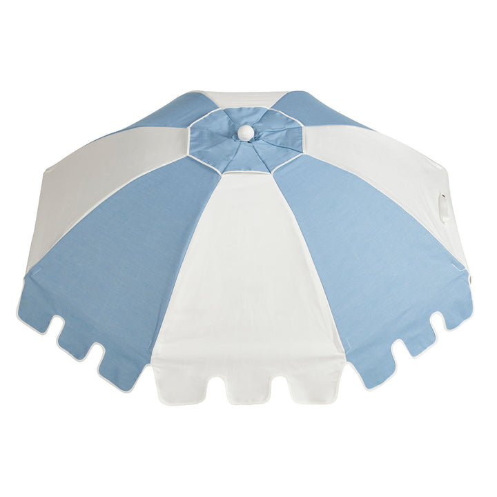 Luxury Parasol - Sapphire/White