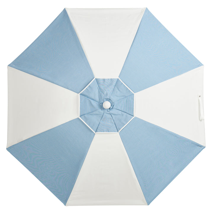 Luxury Parasol - Sapphire/White