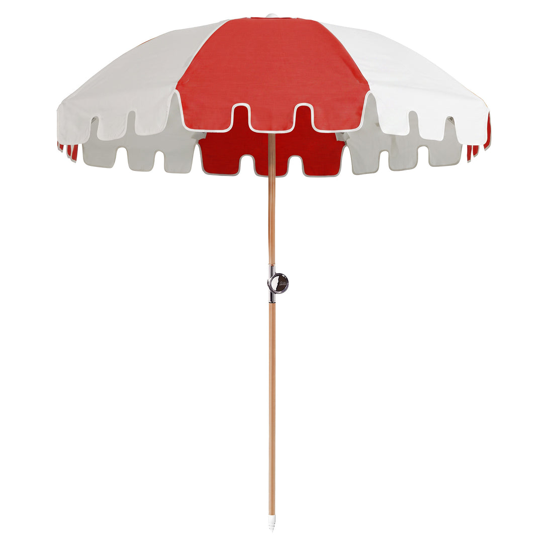 Luxury Parasol - Red/White