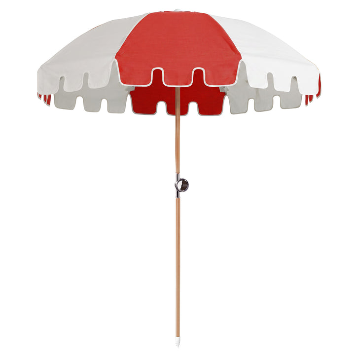 Luxury Parasol - Red/White
