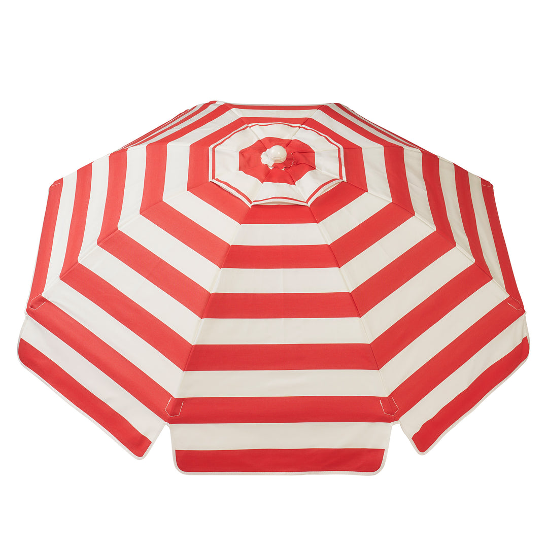 Luxury Parasol - Red/White Stripe