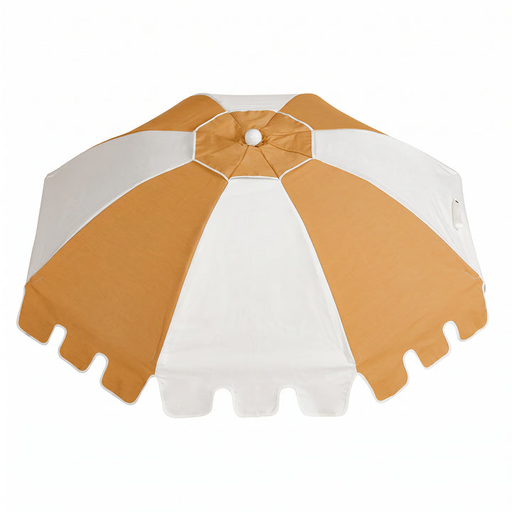Luxury Parasol - Ochre/White