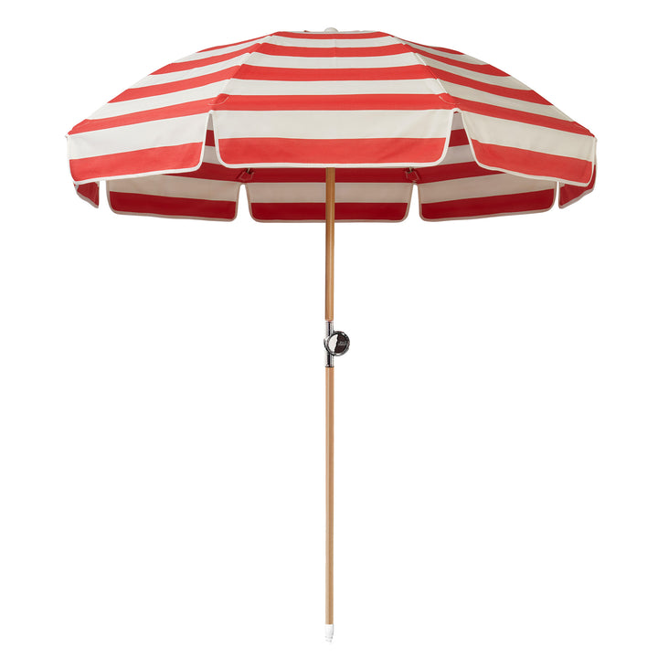 Luxury Parasol - Red/White Stripe