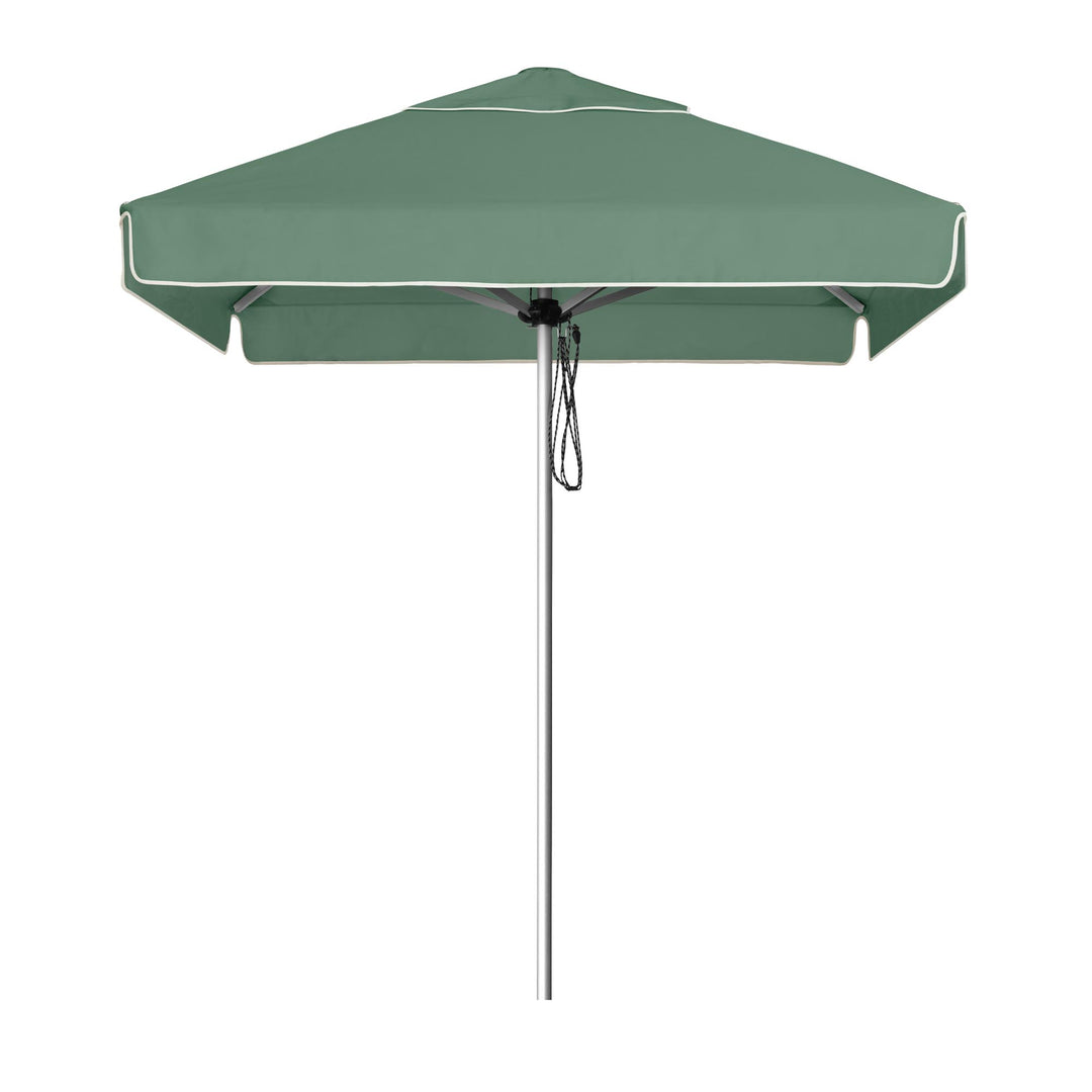 Basil Bangs Go Large Umbrella, a Sage Green, engineer-certified, wind-rated patio umbrella with a reinforced aluminium frame for commercial and residential use.