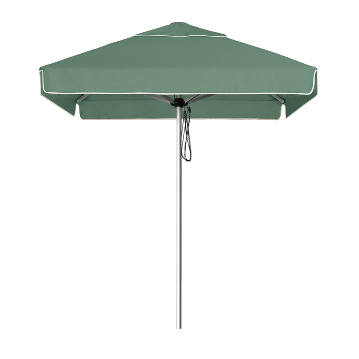 Basil Bangs Go Large Umbrella, a Sage Green, engineer-certified, wind-rated patio umbrella with a reinforced aluminium frame for commercial and residential use.