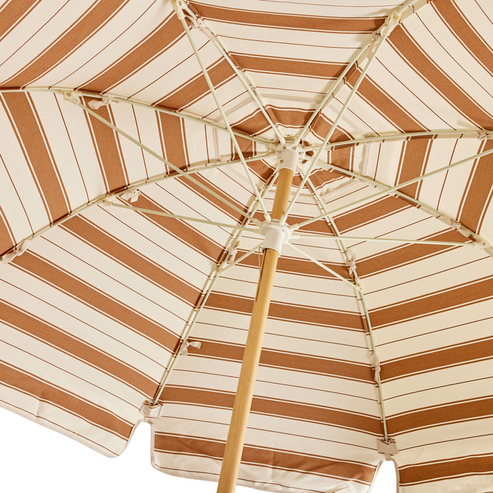 Jardin Patio Umbrella - Al Mare Stripe Terra