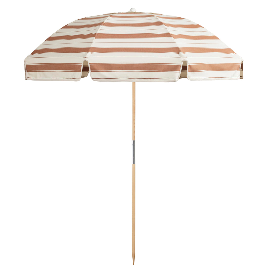 Jardin Patio Umbrella - Al Mare Stripe Terra