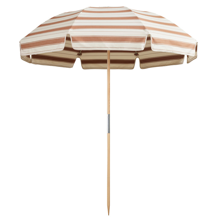 Jardin Patio Umbrella - Al Mare Stripe Terra