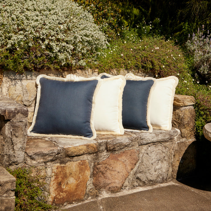 In/Out Cushion by Lucy Montgomery - Navy