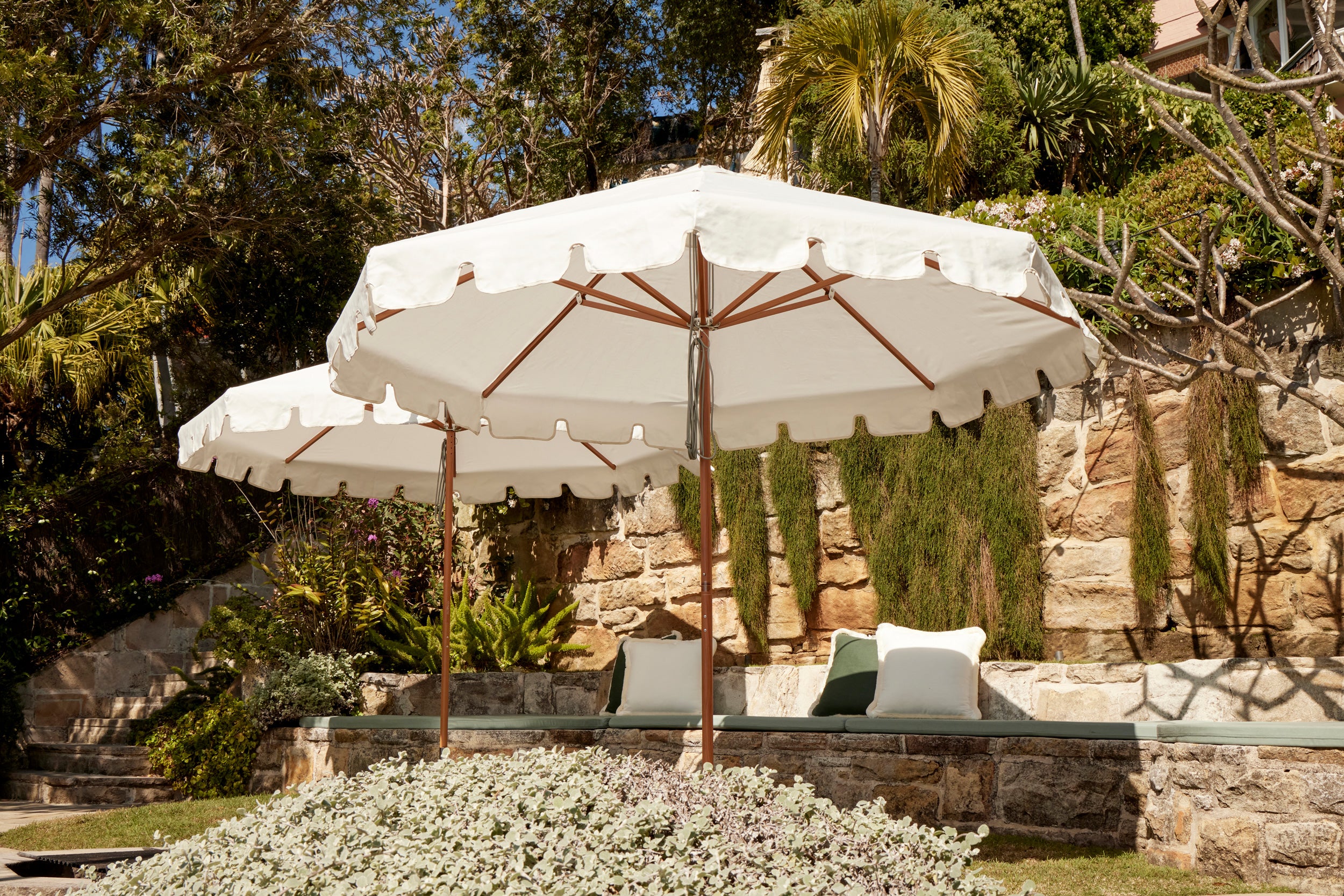 Beach Patio Garden Luxury Umbrellas Basil Bangs