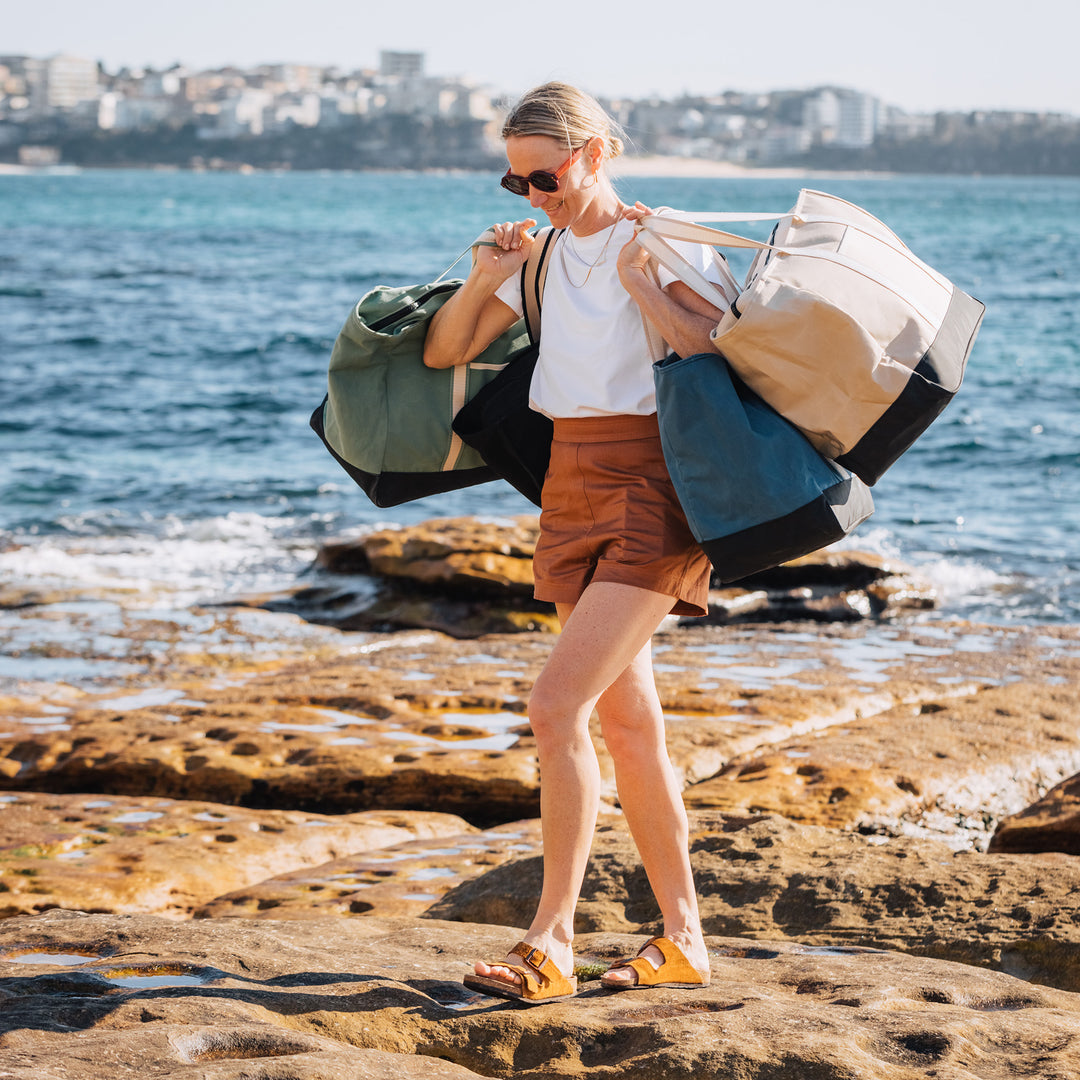 The Weekend Beach Bag - Sage