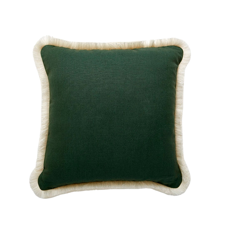 In/Out Cushion by Lucy Montgomery - Moss Green