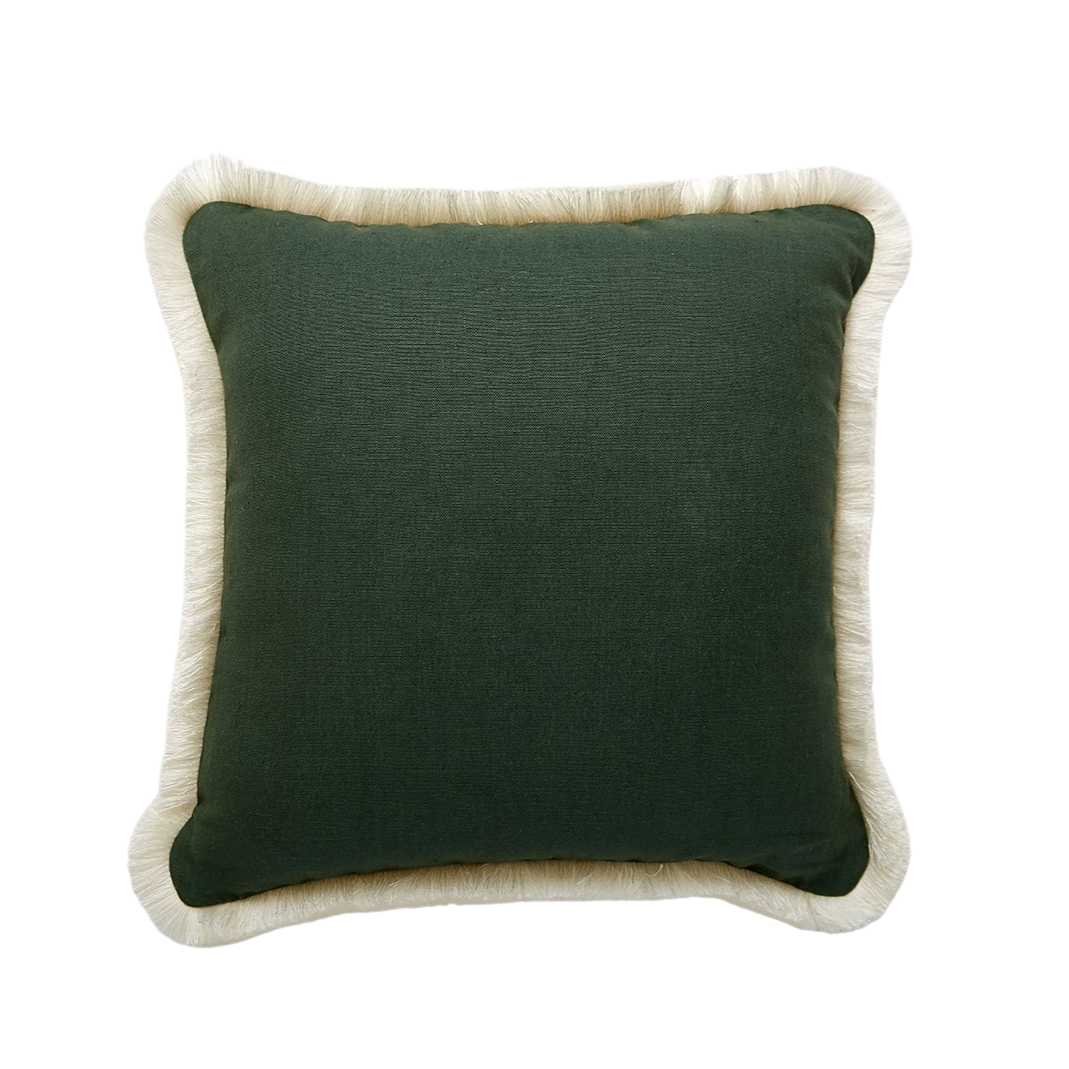 In/Out Cushion by Lucy Montgomery - Moss Green