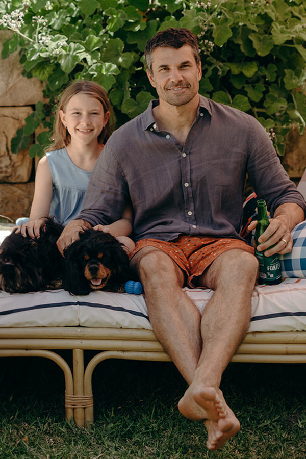 Basil Bangs behind the scenes fathers day founders designers creative couple