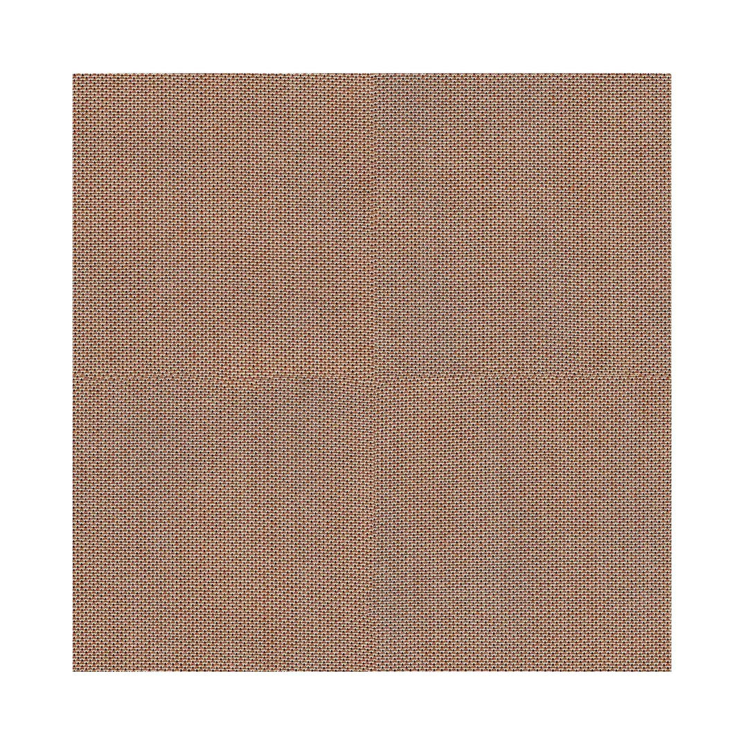 Basil Bangs Plain Clay fabric swatch, a pastel earthy brown, premium solution-dyed acrylic material.