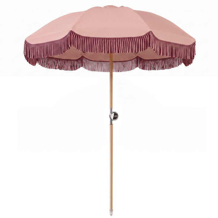 Premium Beach Umbrella - Light Pink