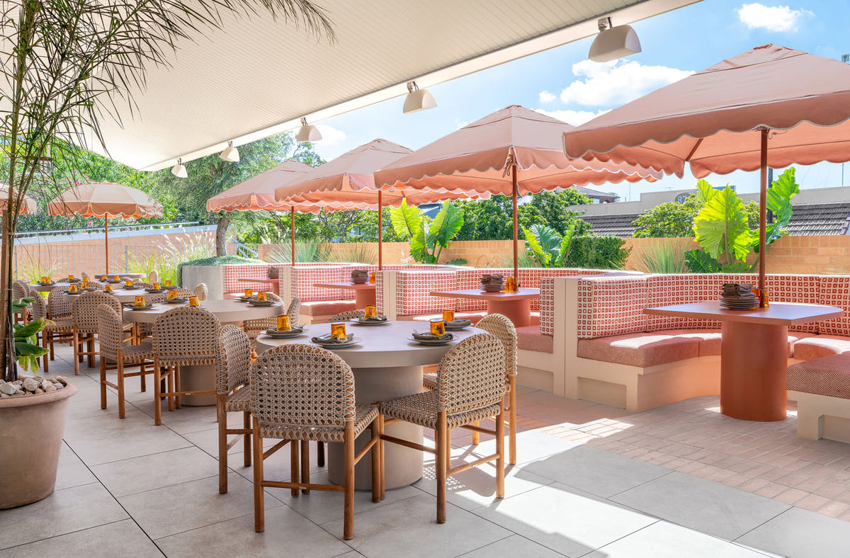 basil bangs sundial clay scallop umbrella patio umbrella