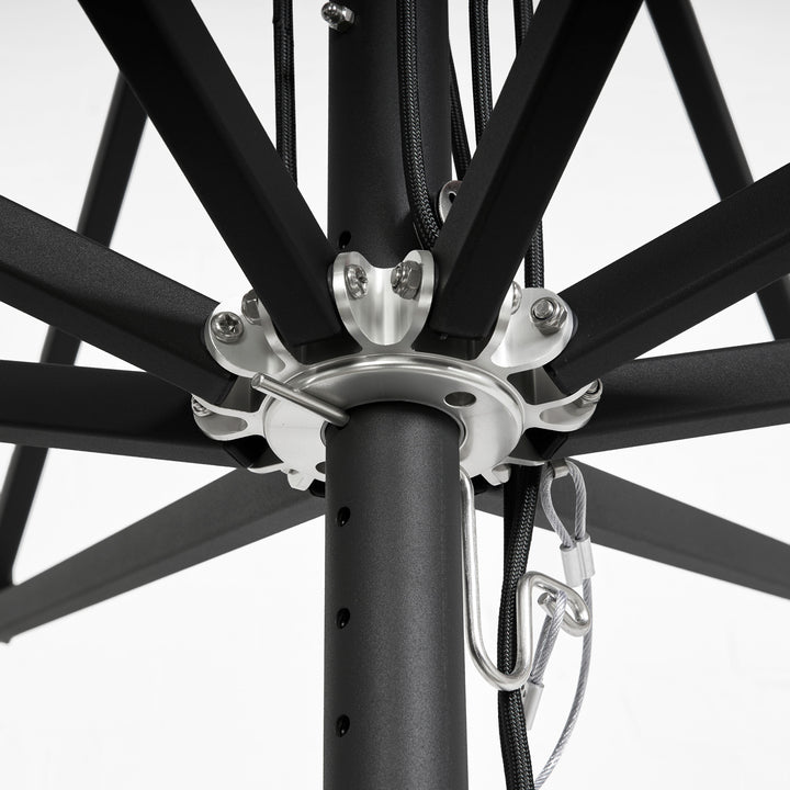 2.8m Sundial Umbrella - Black - Cadet