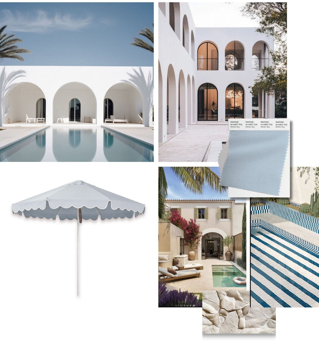 Basil Bangs mediterranean moodboard