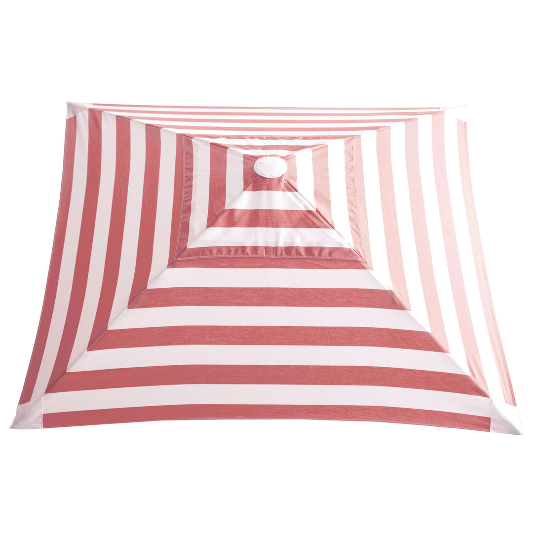 2m Sundial+ Umbrella - Coral Stripe
