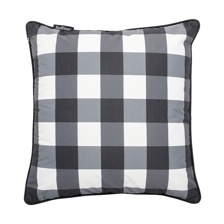 Outdoor Cushion (cover) - 50x50 - Gingham Black