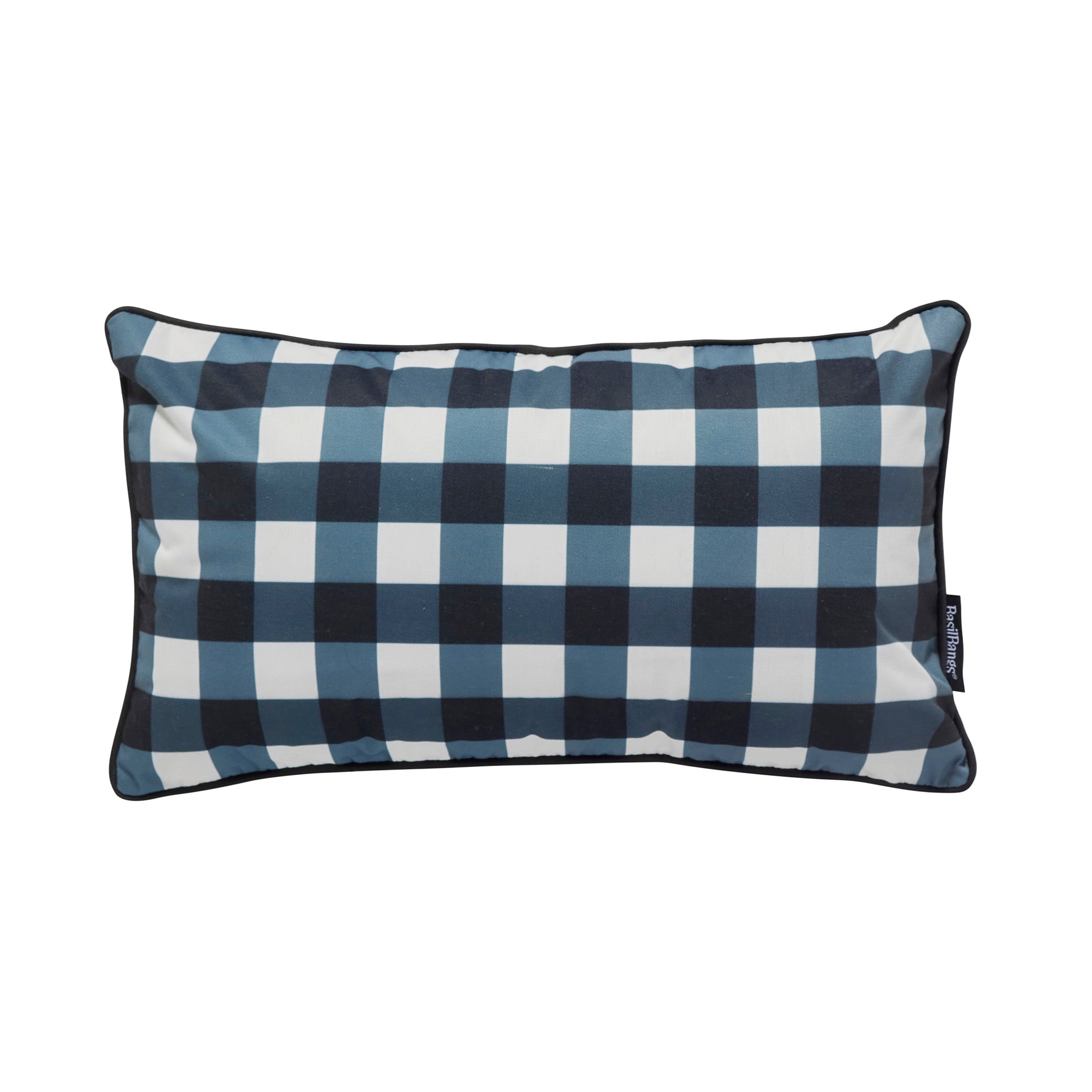 Black gingham pillow discount