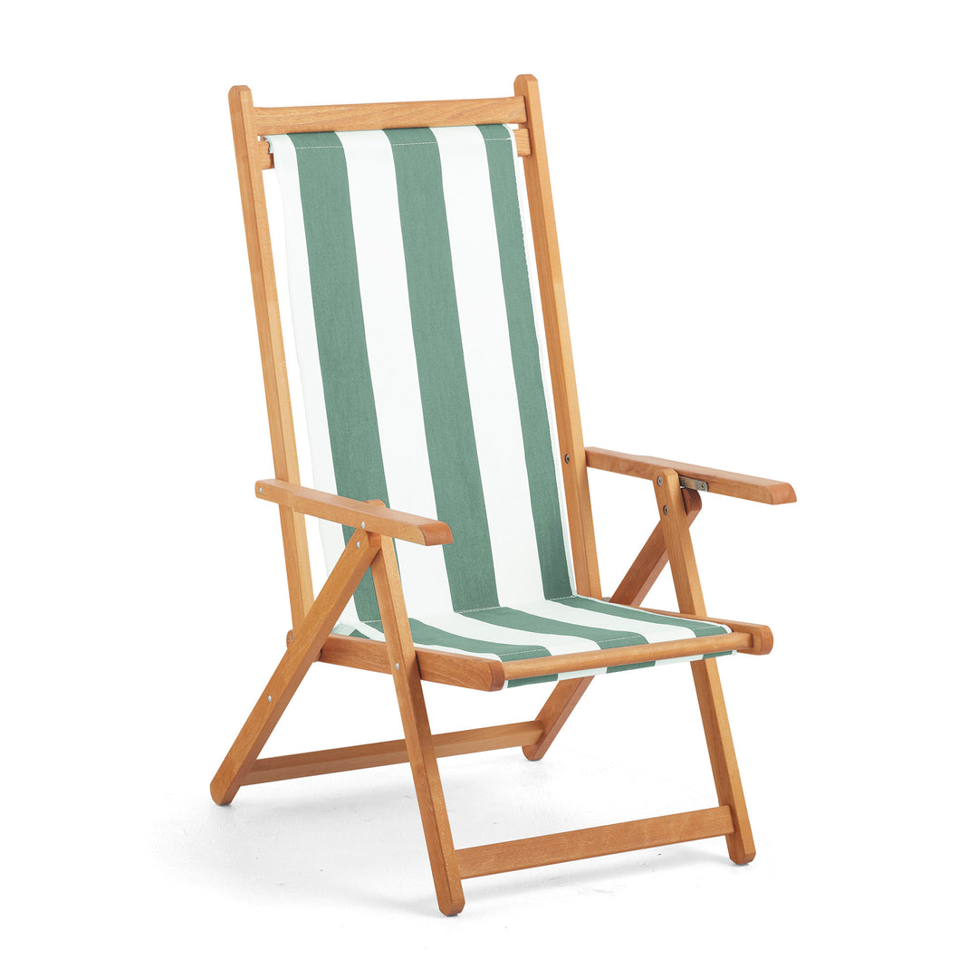 Monte Deck Chair - Sage Stripe