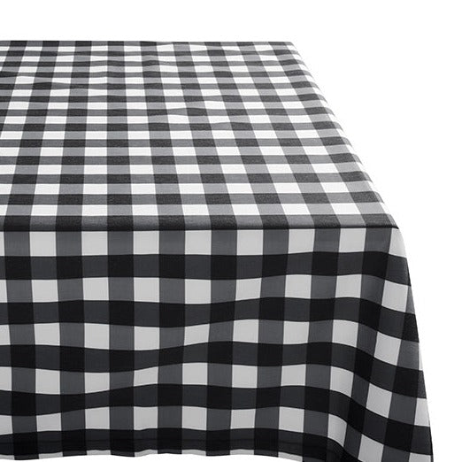 Tablecloth - Gingham Black