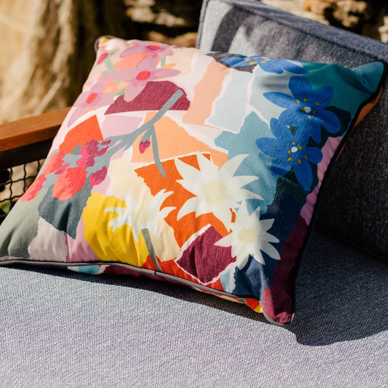 Outdoor Cushion (cover) - 50x50 - Wildflowers by Leah Bartholomew