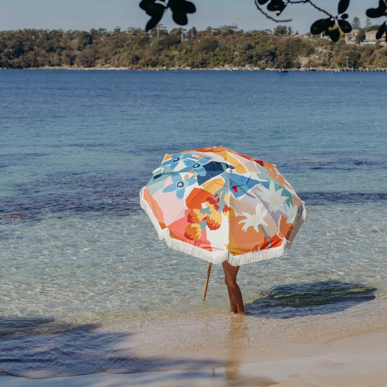 Premium Beach Umbrella Wildflowers 21 Basil Bangs